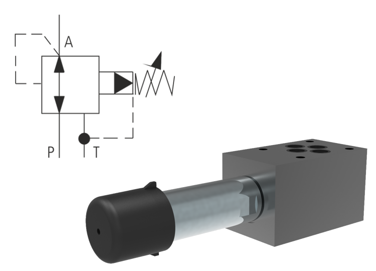 Pressure Reducing - Relieving Valves, Pilot Operated, Modular Design
